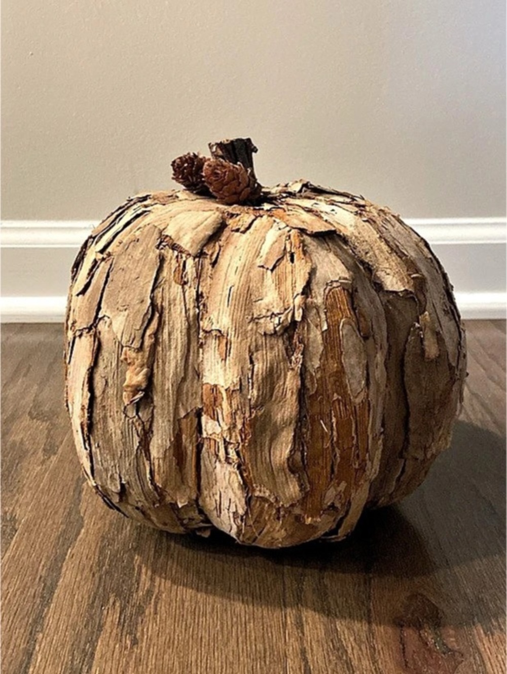Crate&Barrel Wood Chip Pumpkin
